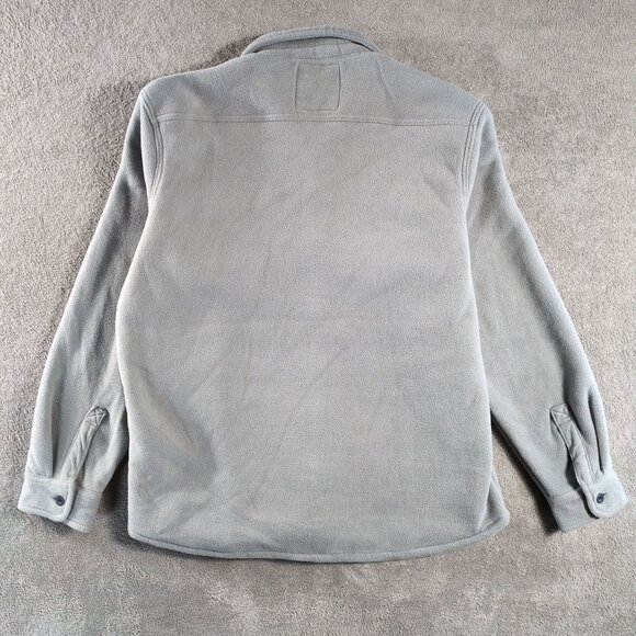 Hawke & Co Outfitters Mens XL Sherpa Fleece Lined Shacket Gray Workwear Winter - Picture 2 of 10